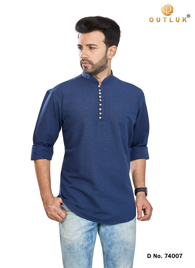 Outluk Vol 74 Mens Wear Wholesale Short Kurta Collection